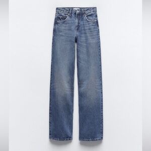 FULL LENGTH TRF MID-RISE WIDE LEG JEANS